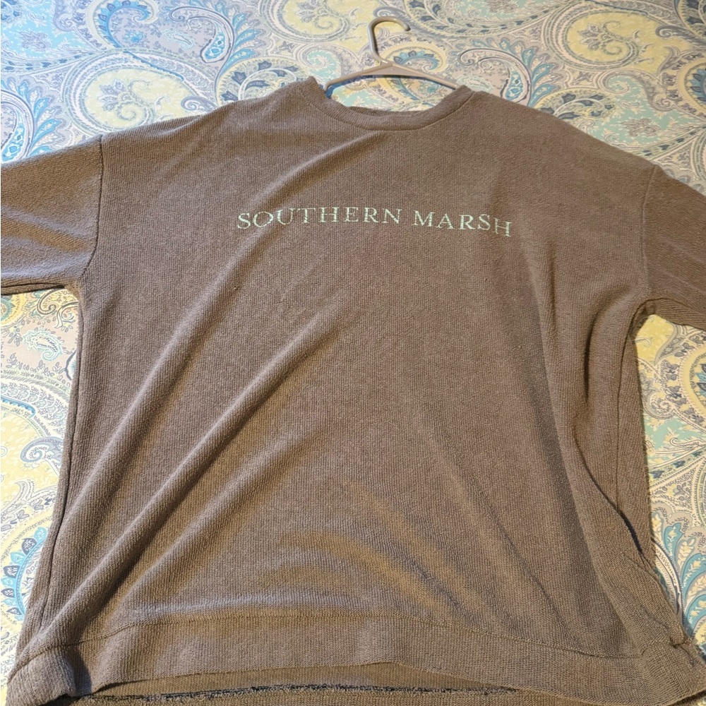 Southern Marsh Brown Crewneck Sweater